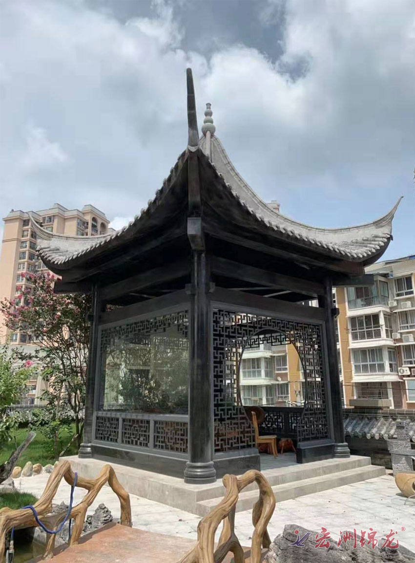 景观亭子铝合金窗花