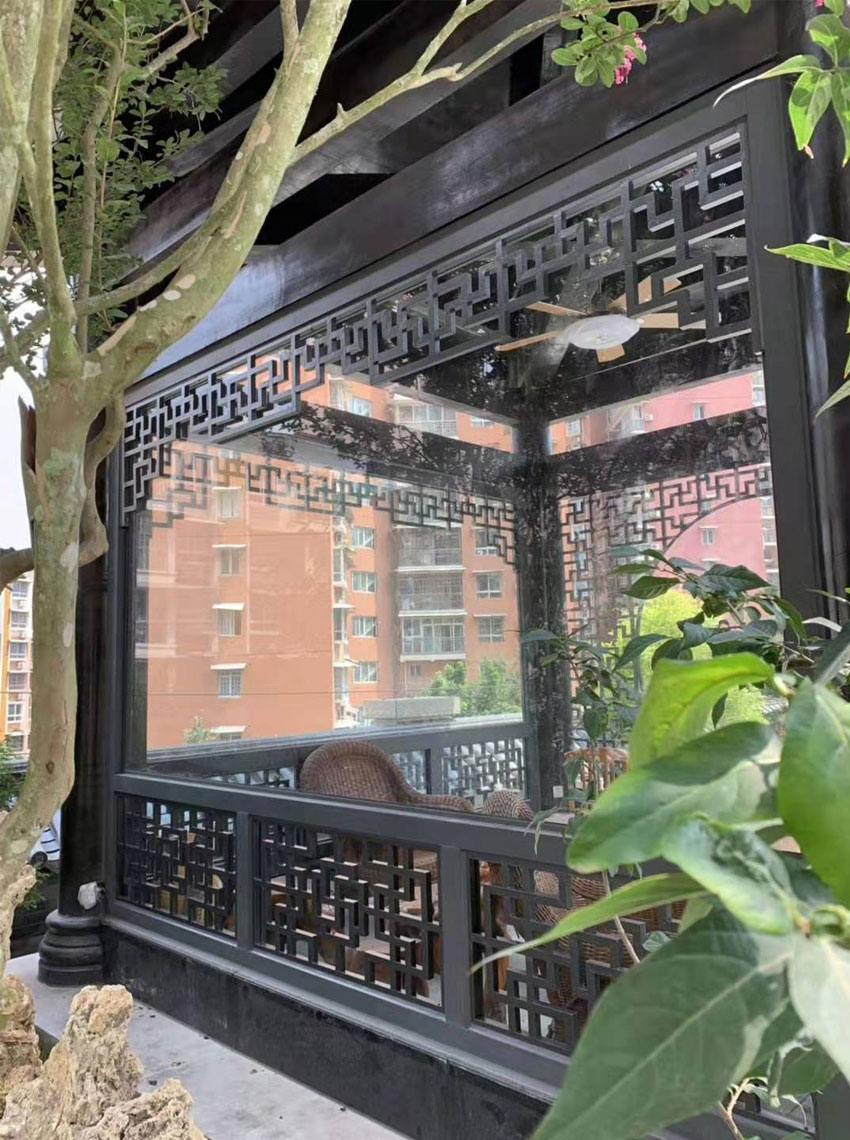 景观亭子铝合金窗花