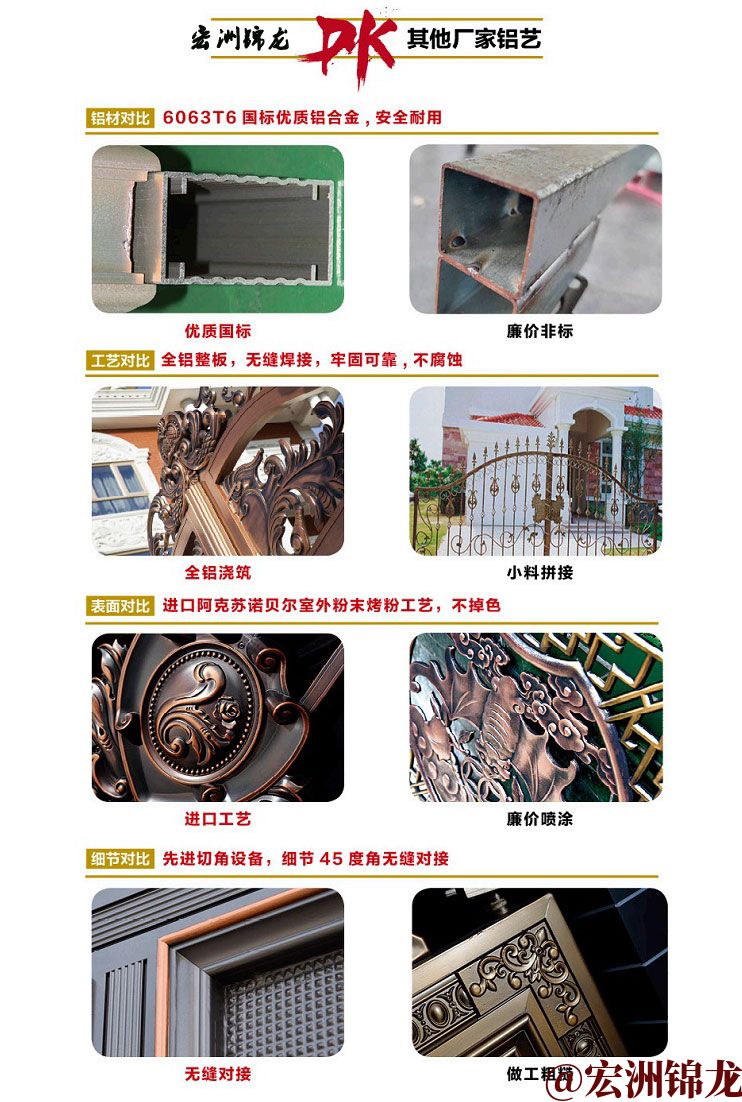 湘潭铝艺大门供货商总结优点